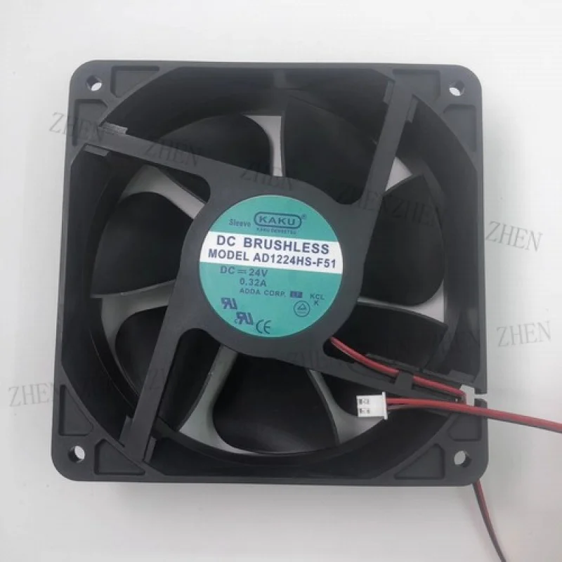 

Y FOR KAKU AD1224HS-F51 12038 24V 0.32A 12CM 2-Pin Inverter Cooling Fan 2-Wire