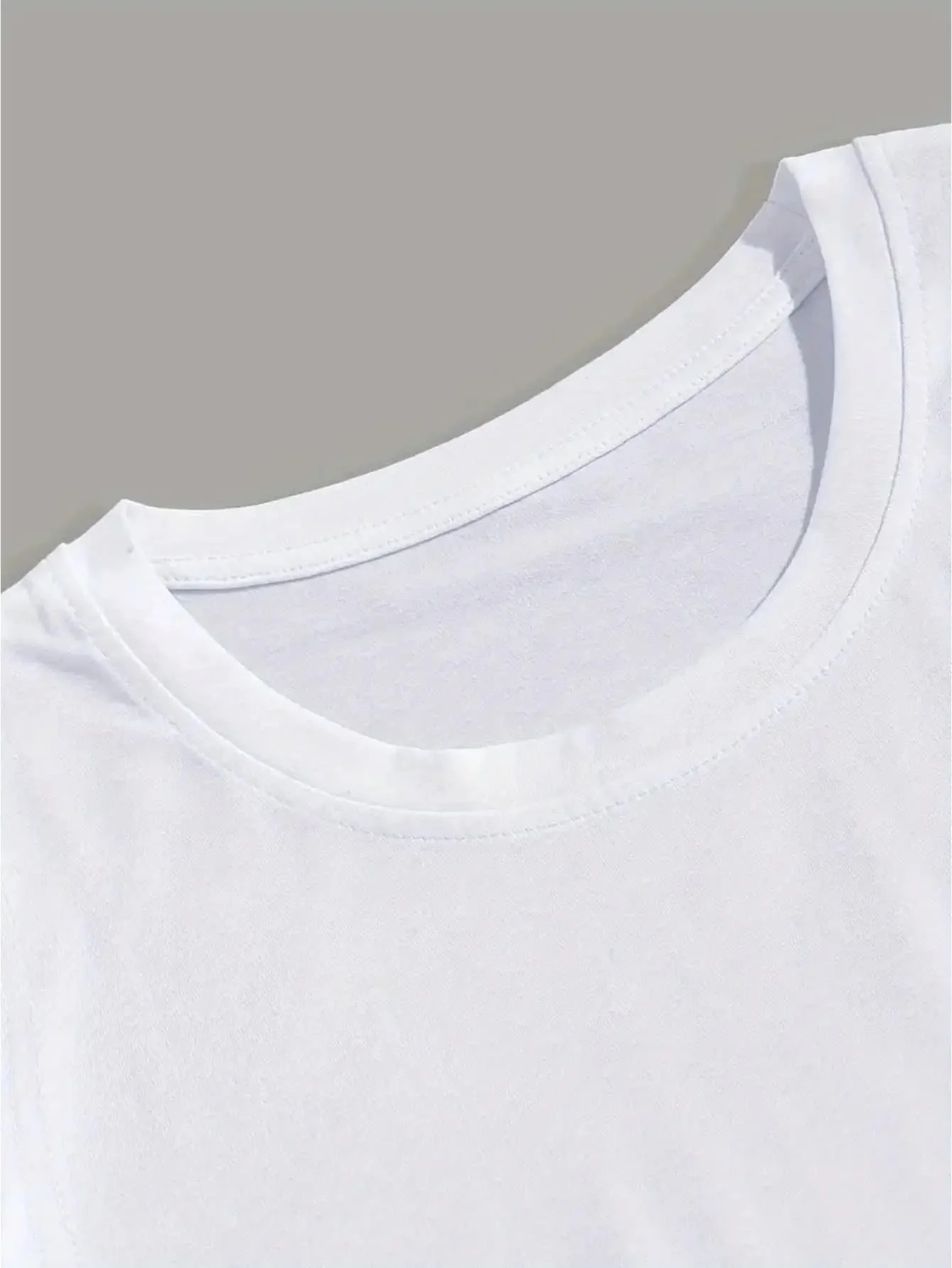 

100% Cotton Crew Neck Short Sleeve T-Shirt For Adults Casual Summer
