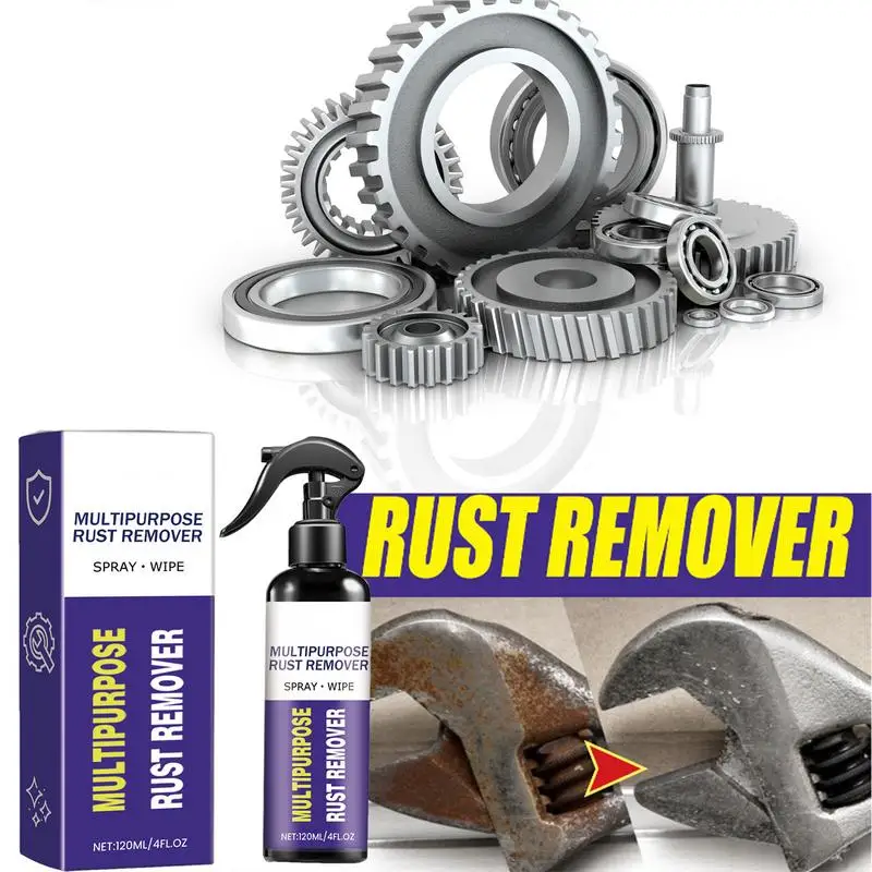 

Metal Rust Cleaner Spray Multipurpose Rust Remover For Car Care 120ml Rustout Instant Remover Spray Automotive MaintenanceSpray