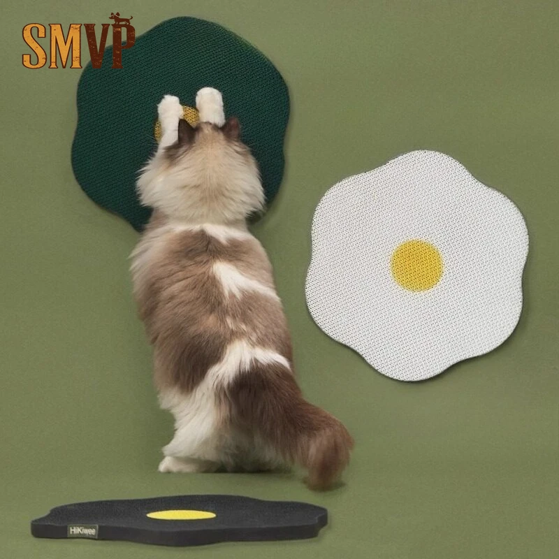 

Colorful Flower Shape Sisal Material That Can Be Pasted on The Wall Cat Scratching Board Wear Resistant Non Crumb Pet Cat Toy
