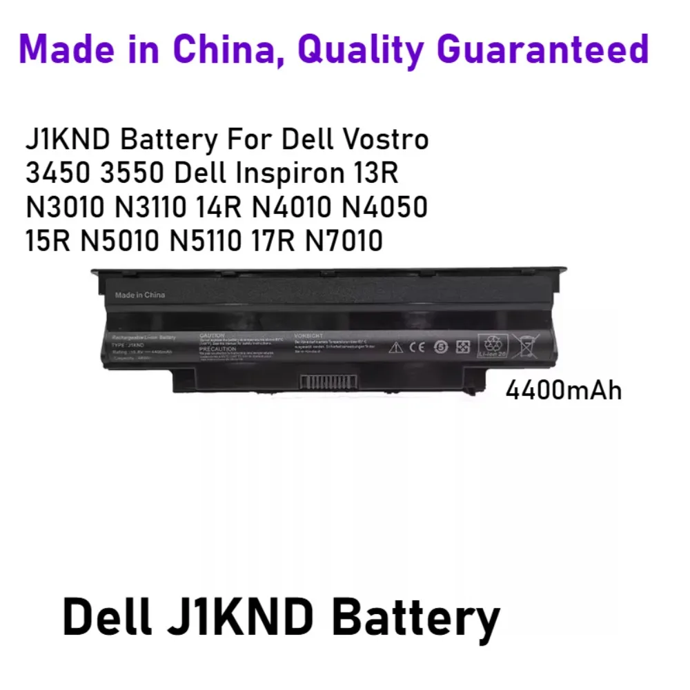 J1KND Battery For Dell Vostro 3450 3550 Dell Inspiron 13R N3010 N3110 14R N4010 N4050 15R N5010 N5110 17R N7010