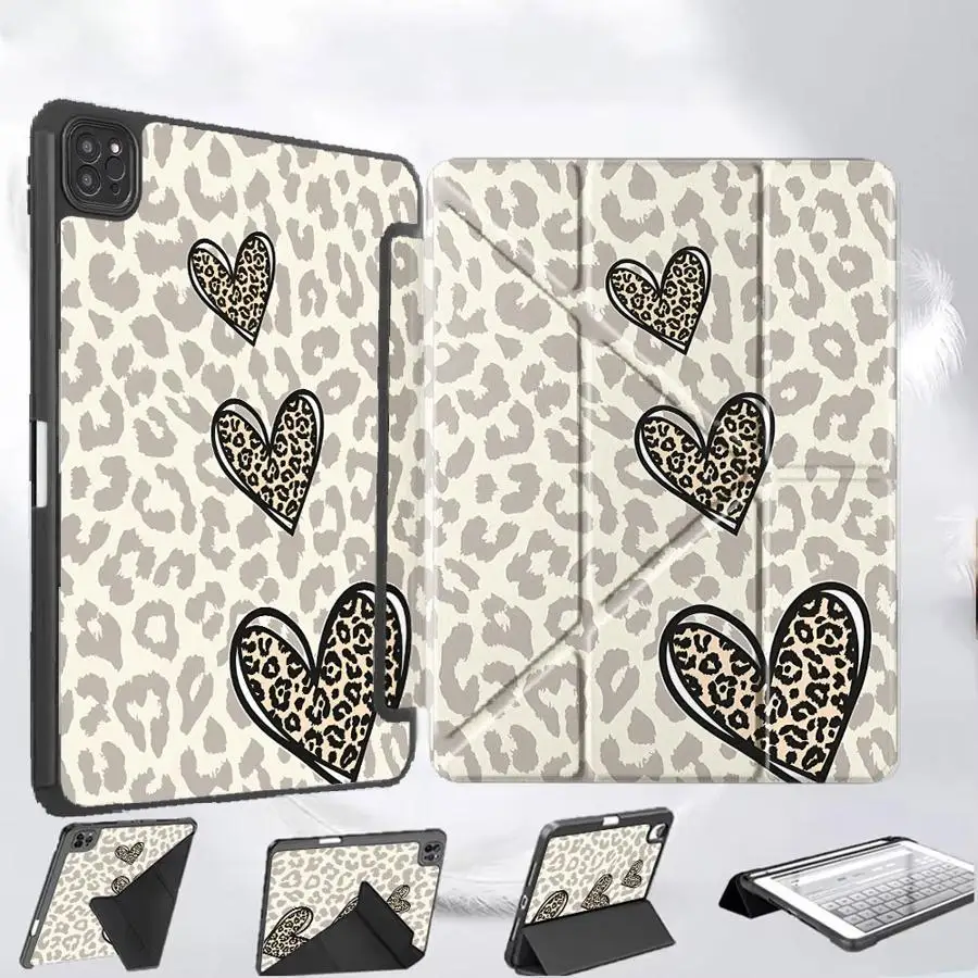 

Tablet Case For iPad Pro 11th 10th 9th 8th 7th 12.9inch Air 4 5 M3 M2 M4 11inch Mini 6 7 Pro 2025 Holder Cover Leopard Print