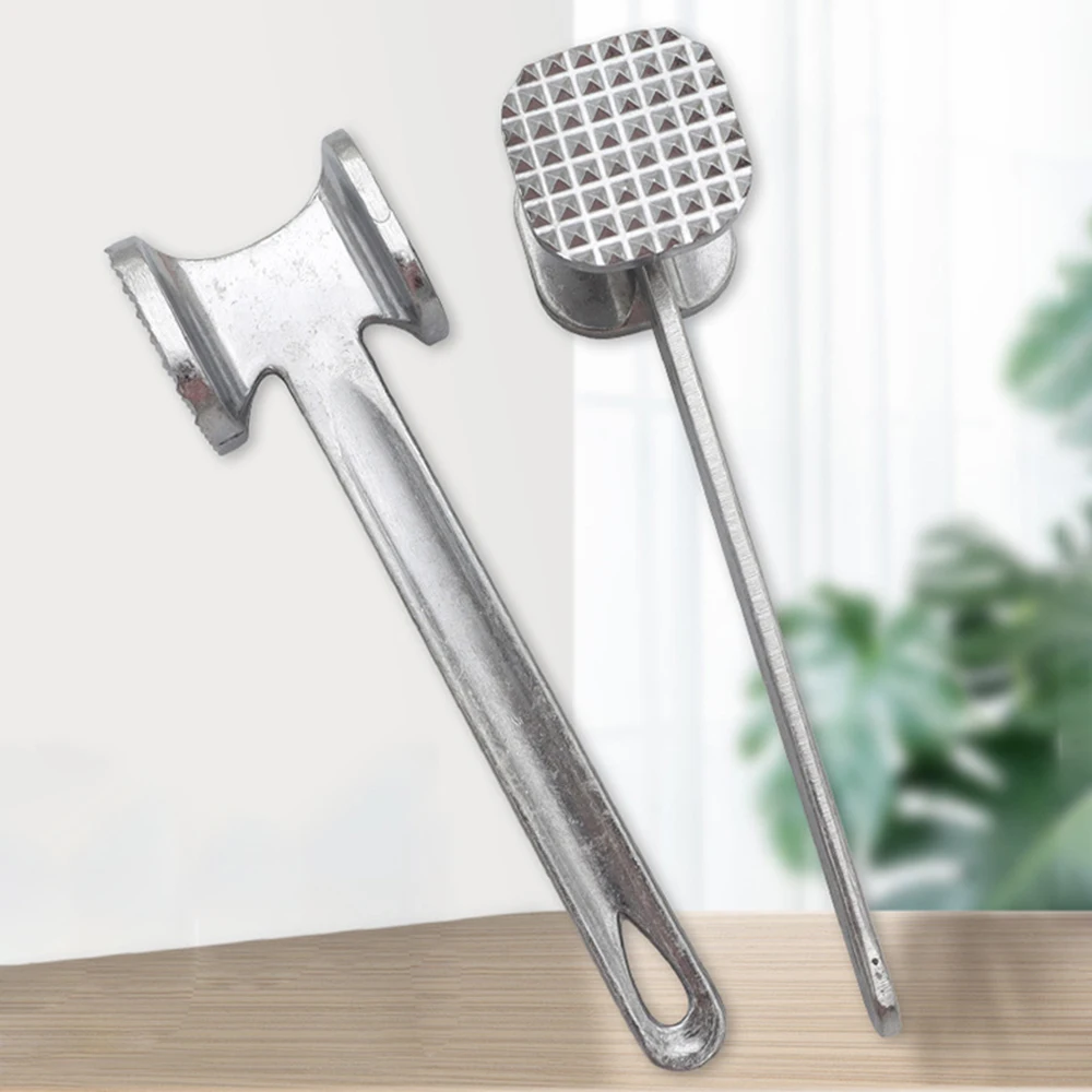 Household Aluminum Alloy Meat Tenderizer Hammer Heavy Duty Double-Sided Tenderizer Kitchen Tool