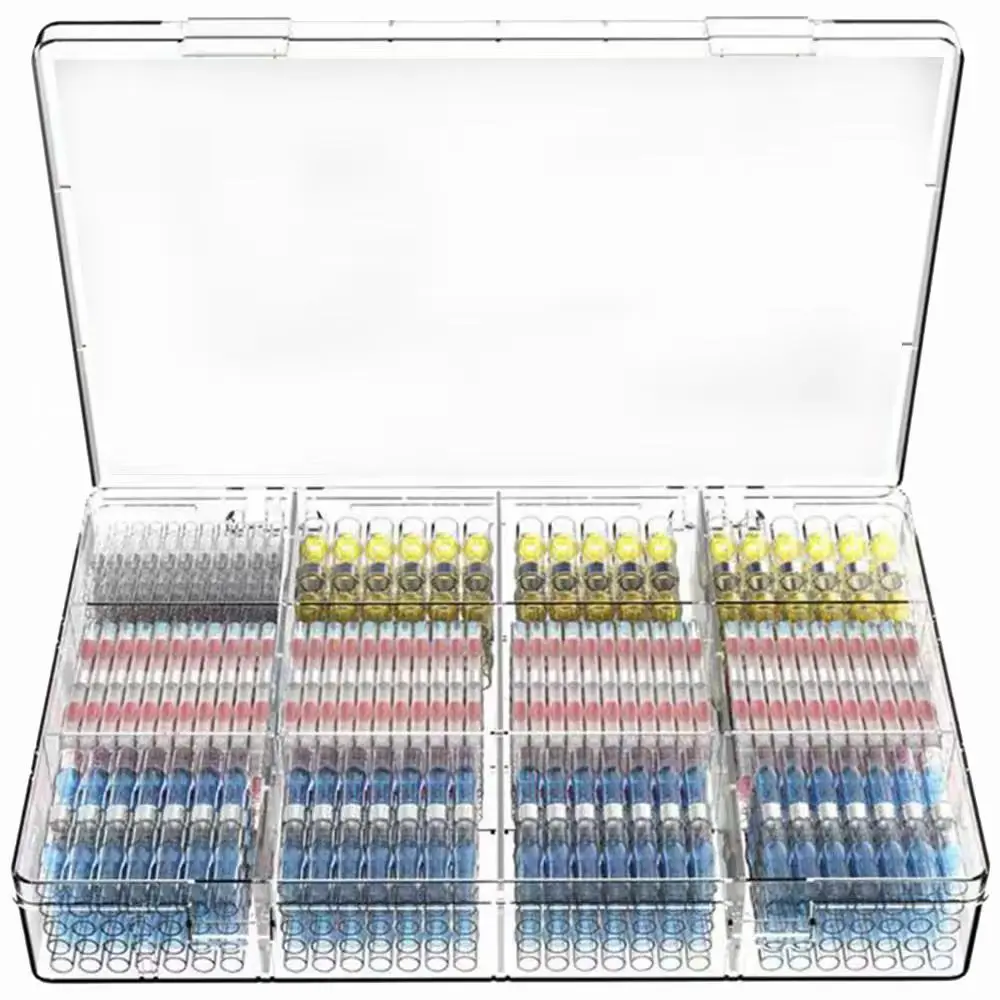 WOZOBUY Krimpkous Draadconnectoren SST21 Waterdichte Mouw AWG22-18 Butt Elektrische Splice Vertind Soldeer Seal Terminal
