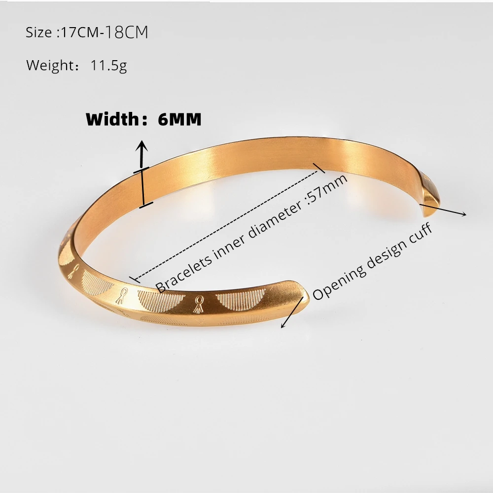 Stainless Steel Bangles For Women Men Classic Viking Jewelry