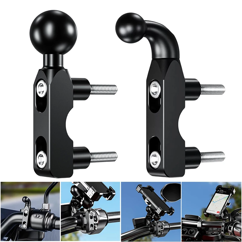Motocicleta guiador bola cabeça adaptador, freio embreagem Control Mount, Ballhead Base para insta360 x3 x2, acessórios, 1