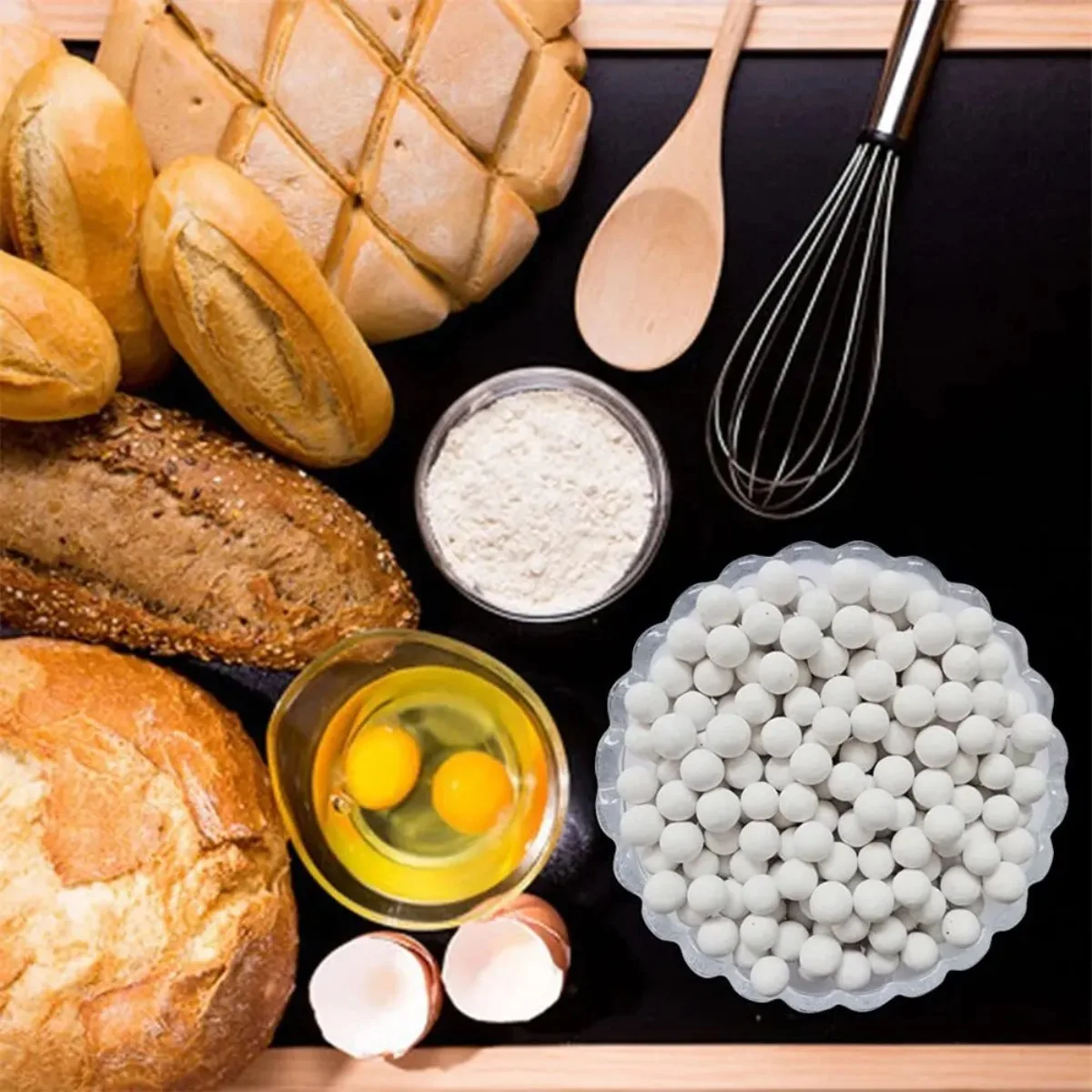 0.85 سنتيمتر الغذاء الصف السيراميك الخبز الفاصوليا قابلة لإعادة الاستخدام فطيرة قشرة الأوزان ل أعمى خبز كريم ميرينغو فطيرة يجب أن يكون فرن منزلي #6