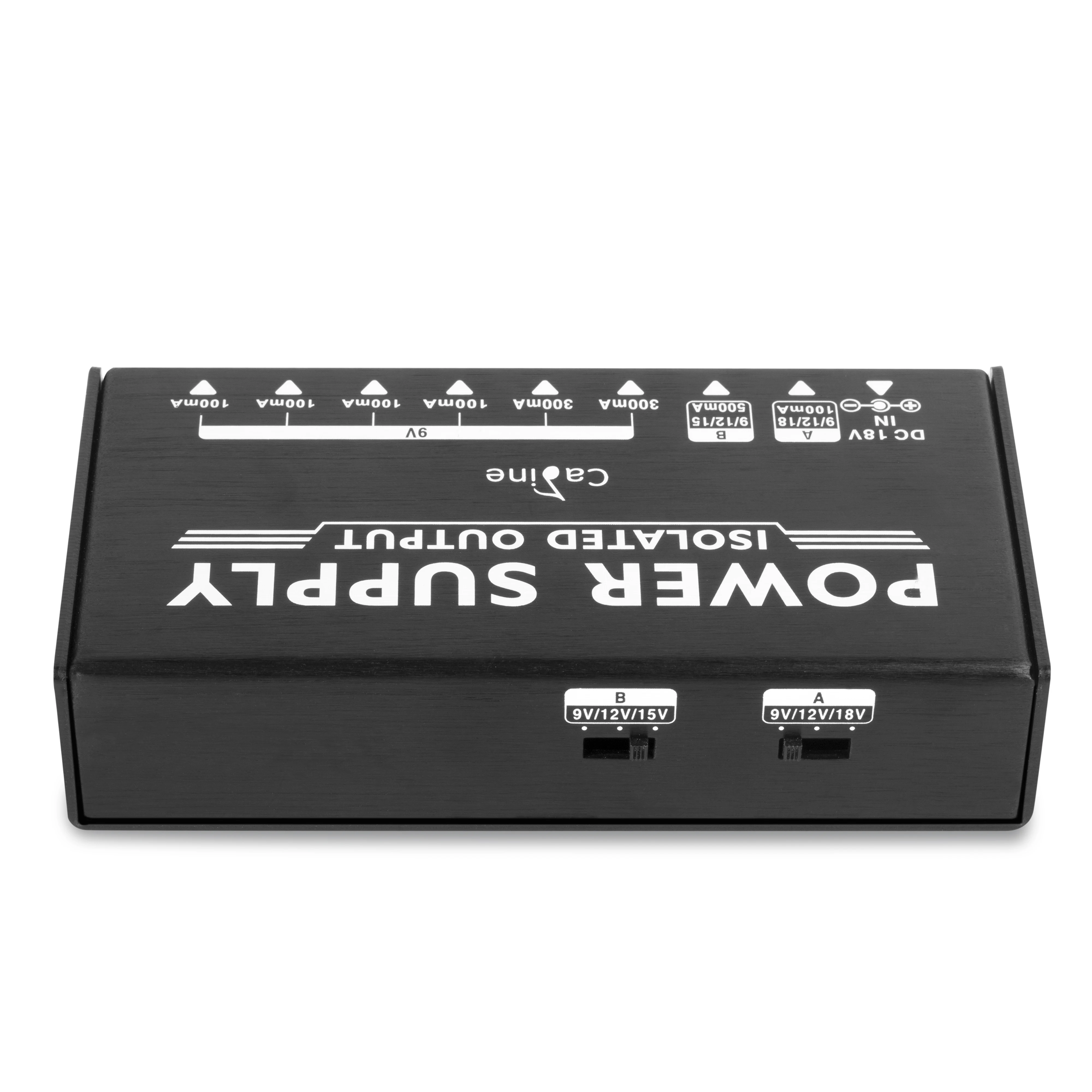 Caline CP-203 Guitar Pedal Power Supply 8 Isolated Outputs (9V, 12V, 15V, 18V) Anti-interference 18W with Adapter and 10 Cables - view 4