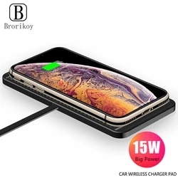 15W Wireless Charger Car Charger Wireless Charging Dock Pad For iPhone15 14 13 12 ProMax Samsung S22 S21 Fast Phone Car Chargers