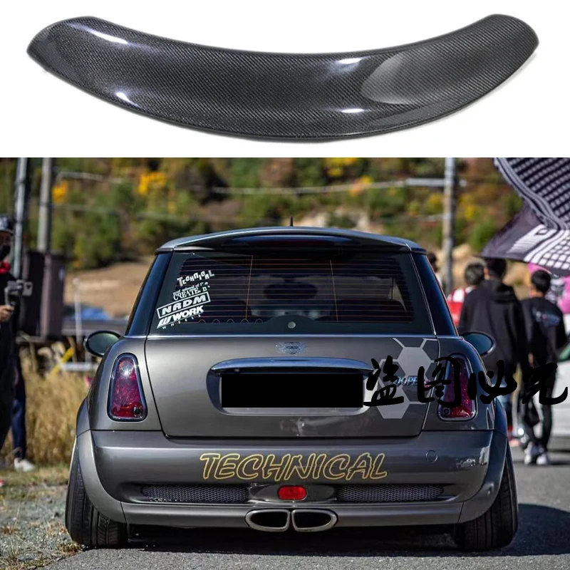 

For Mini R50 R51 R53 Cooper S 2001-2006 high quality Carbon Fiber Rear Roof Spoiler Wing Trunk Lip Boot Cover Car Styling