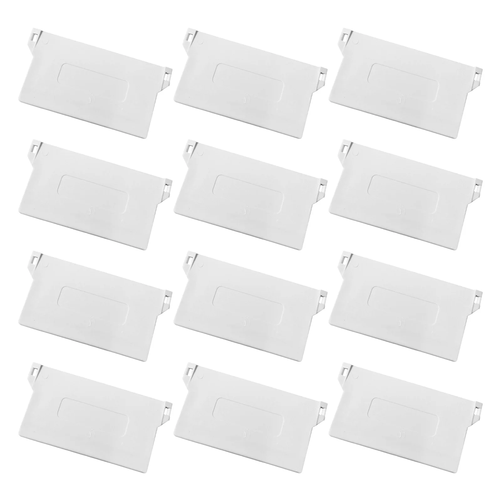 

12Pcs Vertical Blind Bottom Weights PVC Easy Install Simple Operation Replace Damaged Slats Practical Louver Accessories
