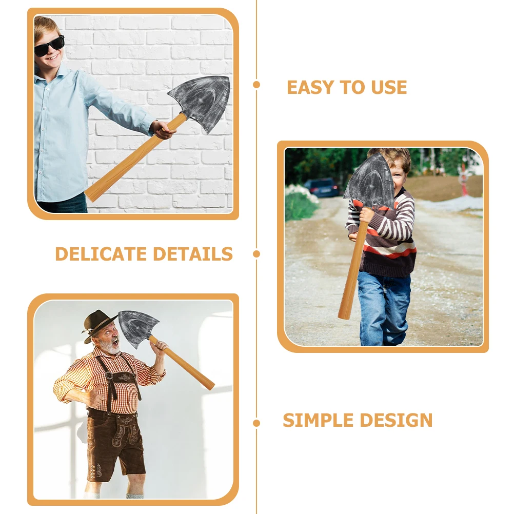 

2pcs Shovel Prop Unique Design Stable Construction Simulation Spade Model Party Accessory Man Halloween Costume Baby Clothing