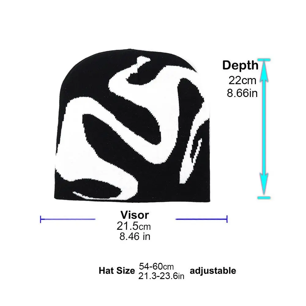 البلوز تصميم الحياكة بيني موضة الاتجاه محايد محبوك قبعات جاكار خمر نمط في الهواء الطلق قبعة تدفئة دافئة ركوب الخيل في الهواء الطلق #6