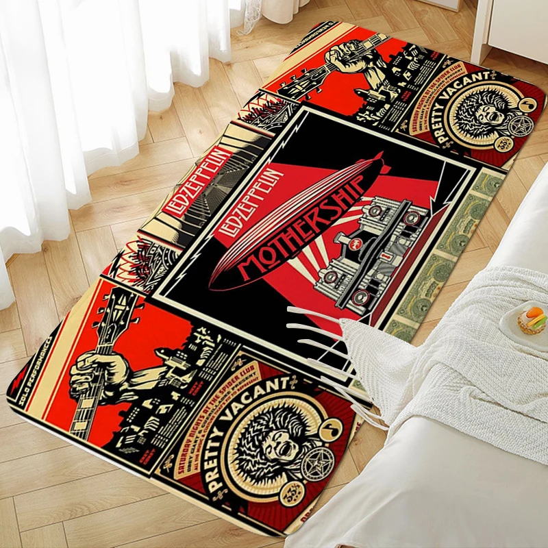 Custom Veranda Rug A-Led Zeppelins Aesthetic Kitchen Carpet Entrance Doormat Kitchen Treadmill Rug Room Decorating Items Bathmat