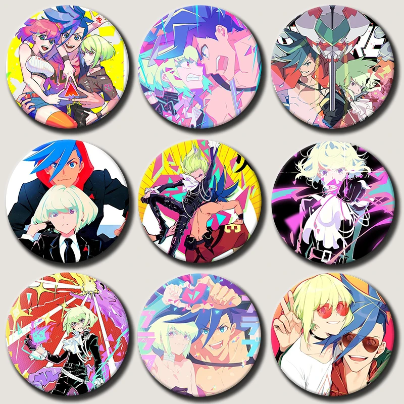 Broche de Moeda do Personagem de Desenho Animado Lio Fotia Galo Thymos para Mochila, Crachá de Botão do Filme Anime Promare, Acessórios de Joalheria, Presentes