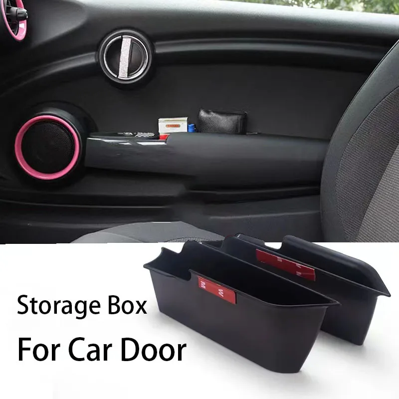 

Storage Box For Mini Cooper F56 F55 For Car Door Handle Support Front And Rear Hold Phone Key Seat Organizer Box Car Accessorie