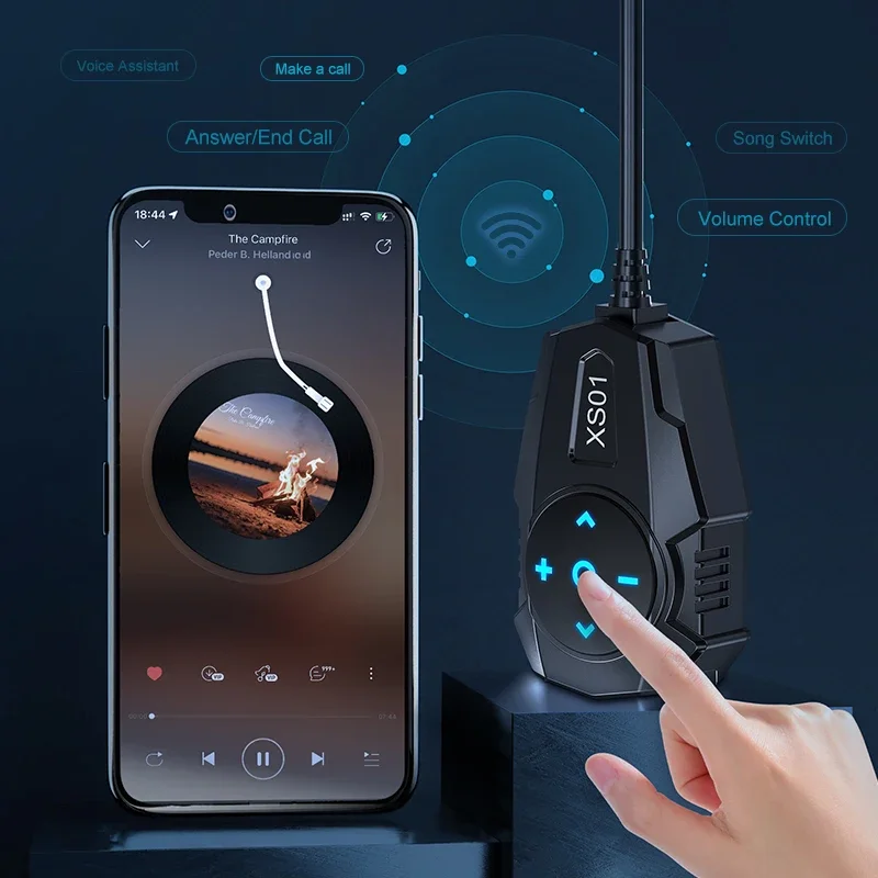 PD QC3.0 Motorcycle Charger USB Type-C Handlebar Power Socket 12V Waterproof Bluetooth Remote Controller Motorcycle Accessories