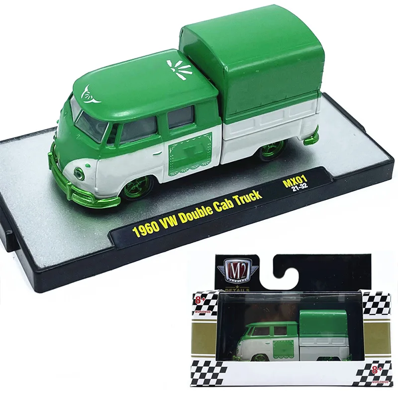 

1:64M2 Car Model 1960 DoubleCabTruck Simulated Alloy Car Model Collection Brand New Gift with Packaging