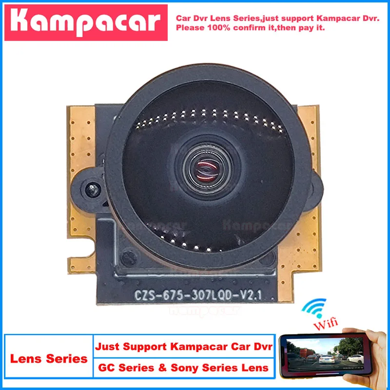 Kampacar 1K 2K 4K Wifi Car Dvr Video Recorder Auto DashCam Dash Cam Camera Lens For Sony IMX335 IMX307 For GC GC4653 307A GC2053