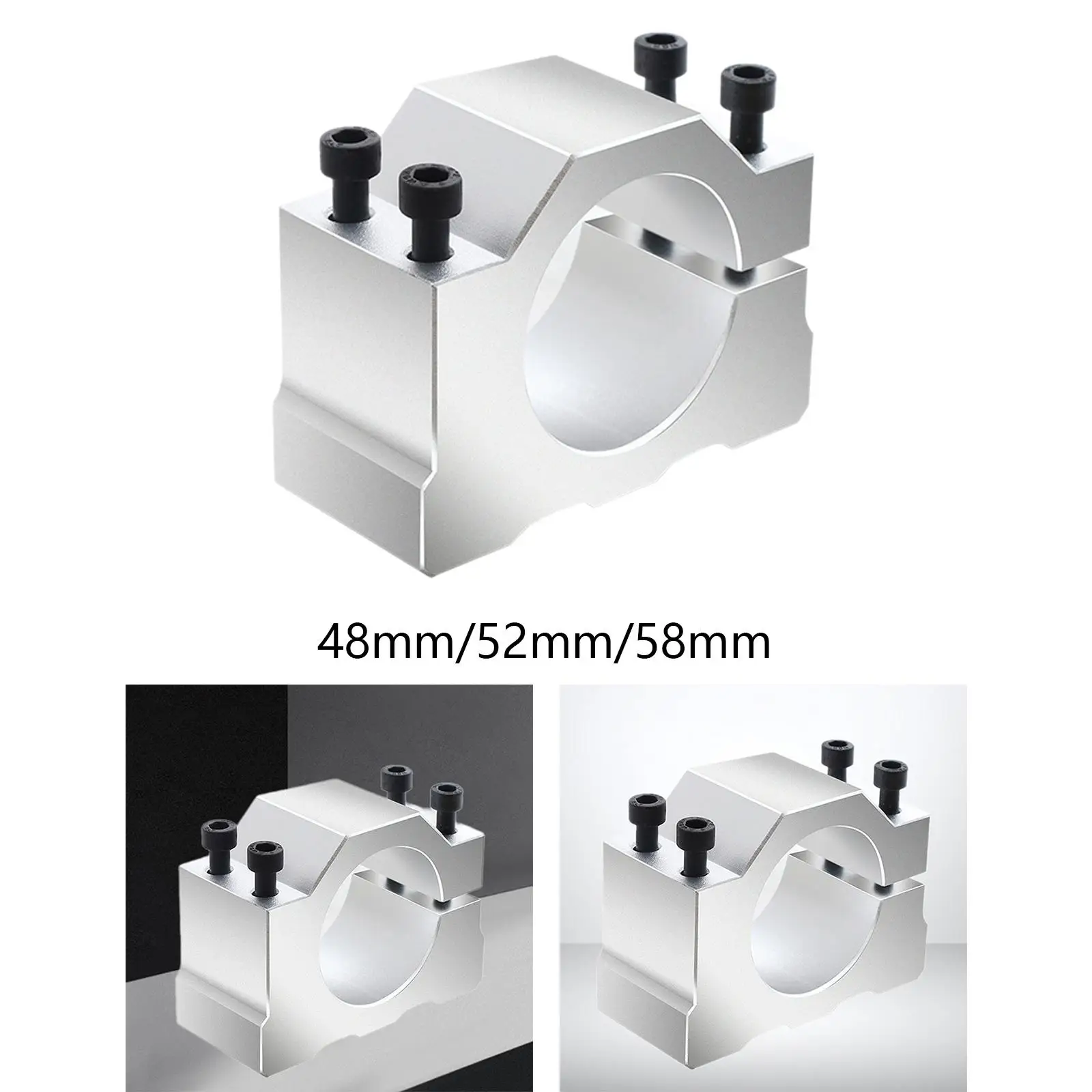 Spindle Motor Clamp Mount Bracket Aluminum Alloy Accessories Easy to Install, Spindle Mount Base, High Hardness for Router