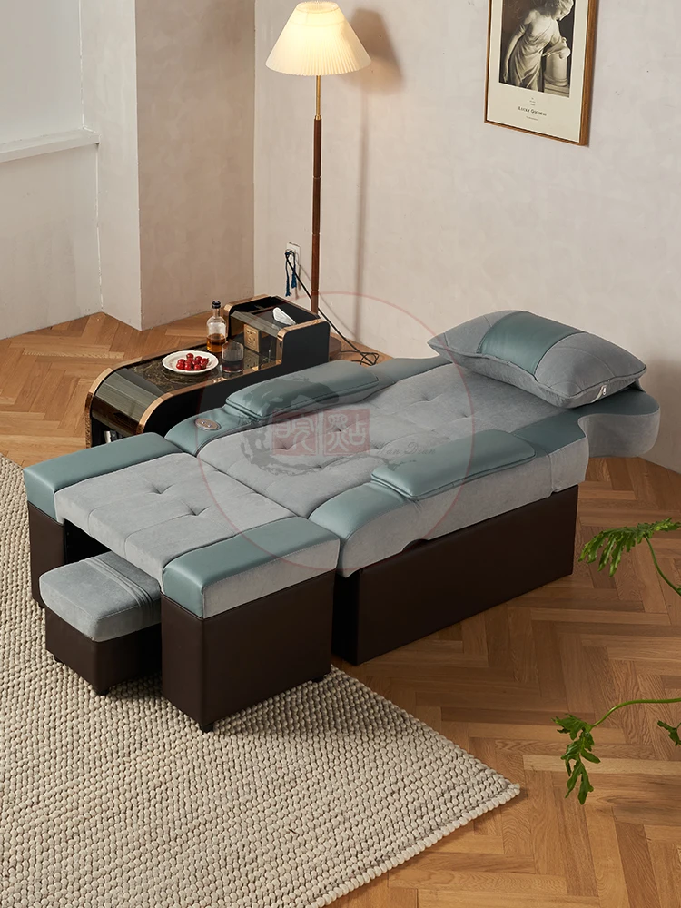 High-end foot bath sofa electric custom spa foot bath lounge chair foot bath integrated massage bed rest hall bed