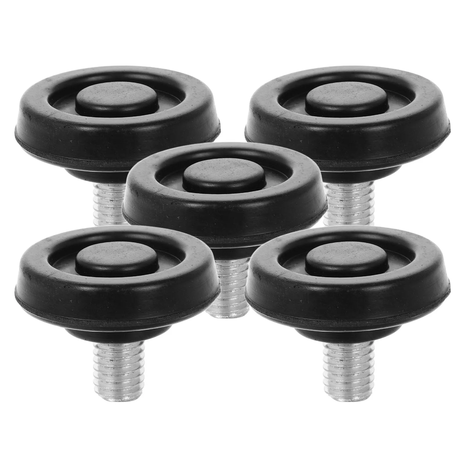 

5pcs Salon Chair Foot Pads Heavy Duty Furniture Levelers Replacement Fixed Feet Sturdy Chair Leg Levelers For Barber Computer