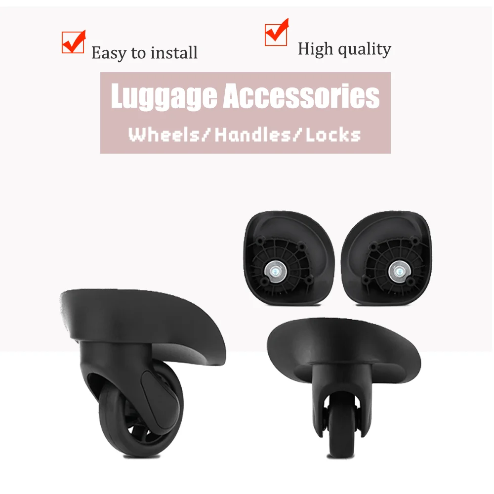 Heavy Duty W269 Luggage Wheels Replacement, Durable Plastic Spinner Caster