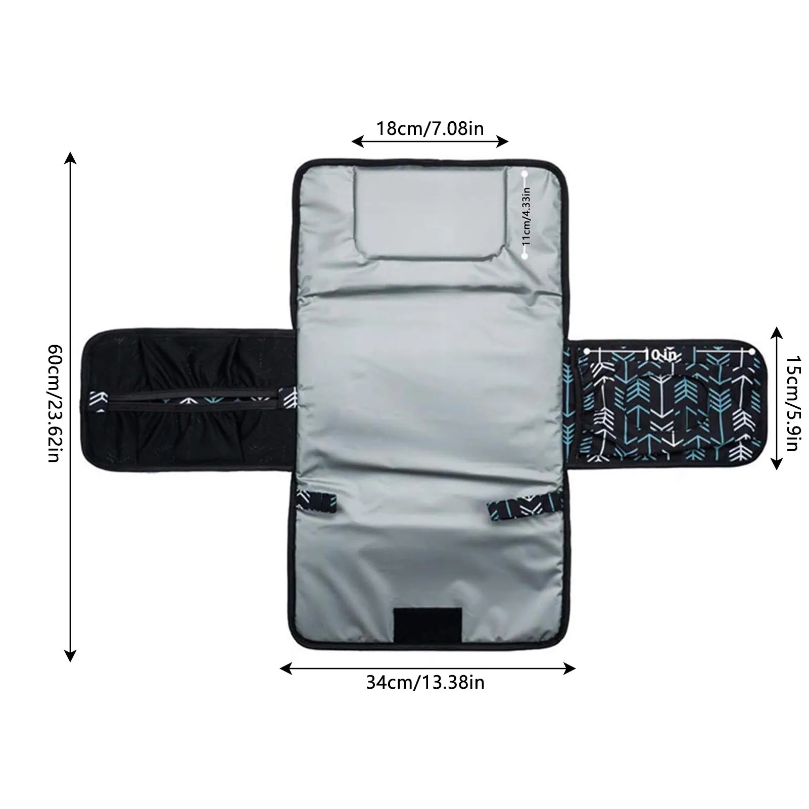 Portable Baby Diaper Changing Pad Convenient to Use Multipurpose Travel Bag Suitable for Outdoor Playing