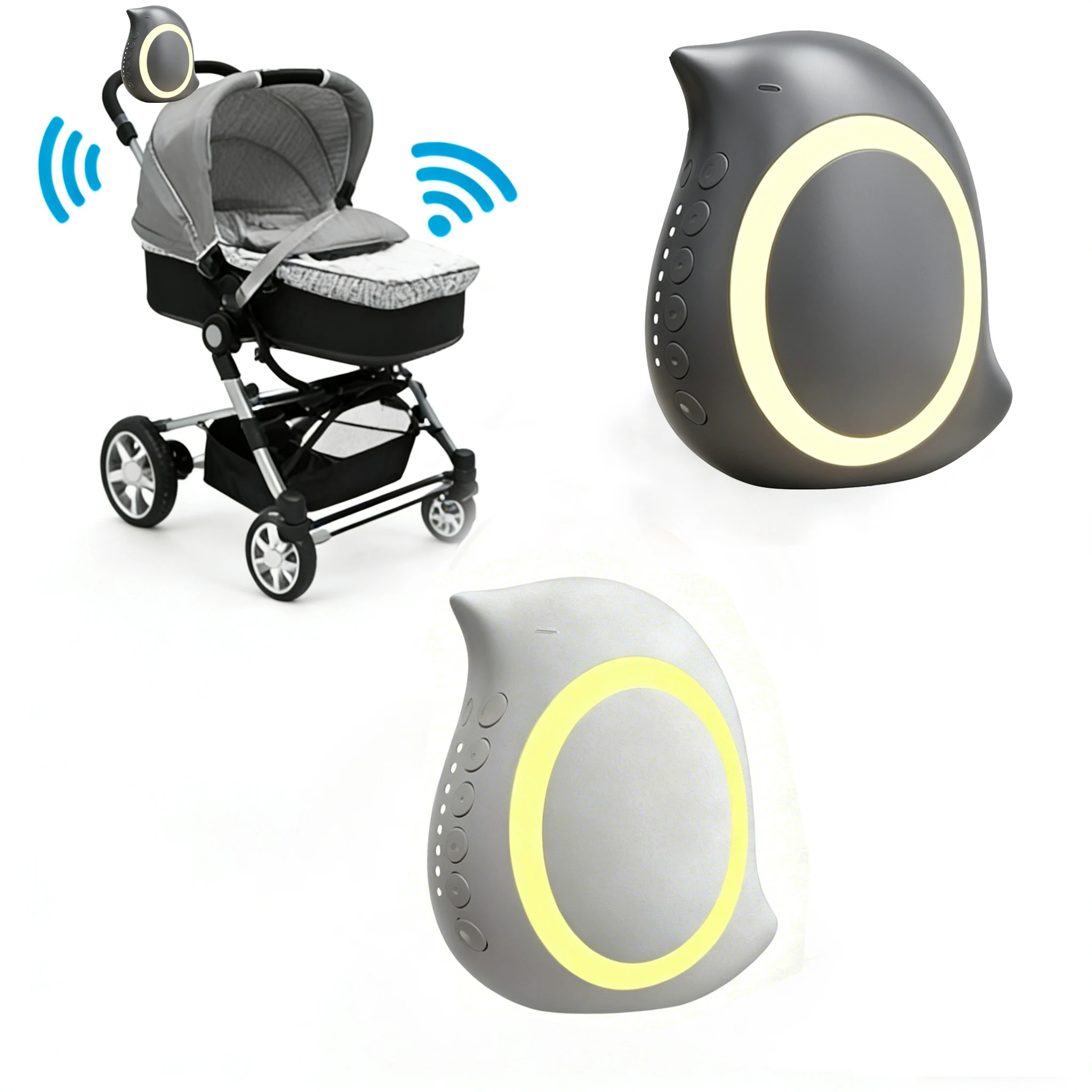 

Bird-Shaped Baby White Noise Soother, Stroller Rocking and Vibrating Device—A Trusted Companion for Moms