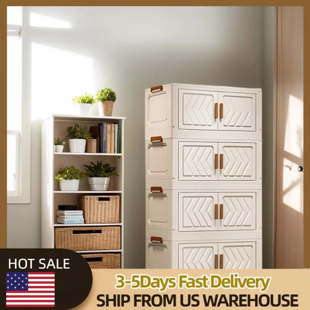 

4-х уровневые штабелируемые контейнеры для хранения с крышками и дверцами на колесах. Складные контейнеры для хранения. Складные ящики для хранения для домашнего офиса в общежитии.