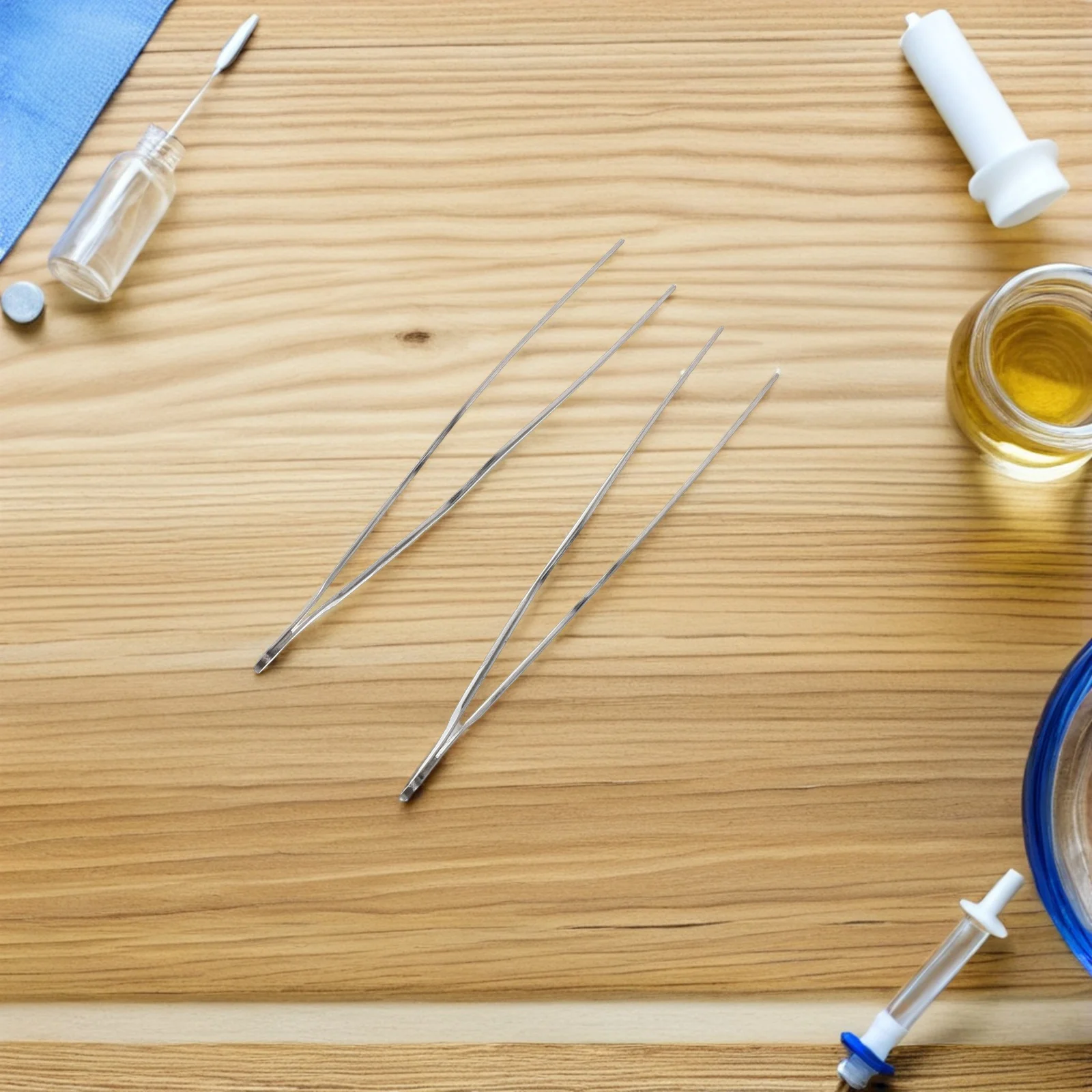 

Набор для чистки ушей из нержавеющей стали, 2 шт., прецизионные пинцеты с изогнутым кончиком для удаления ушной серы