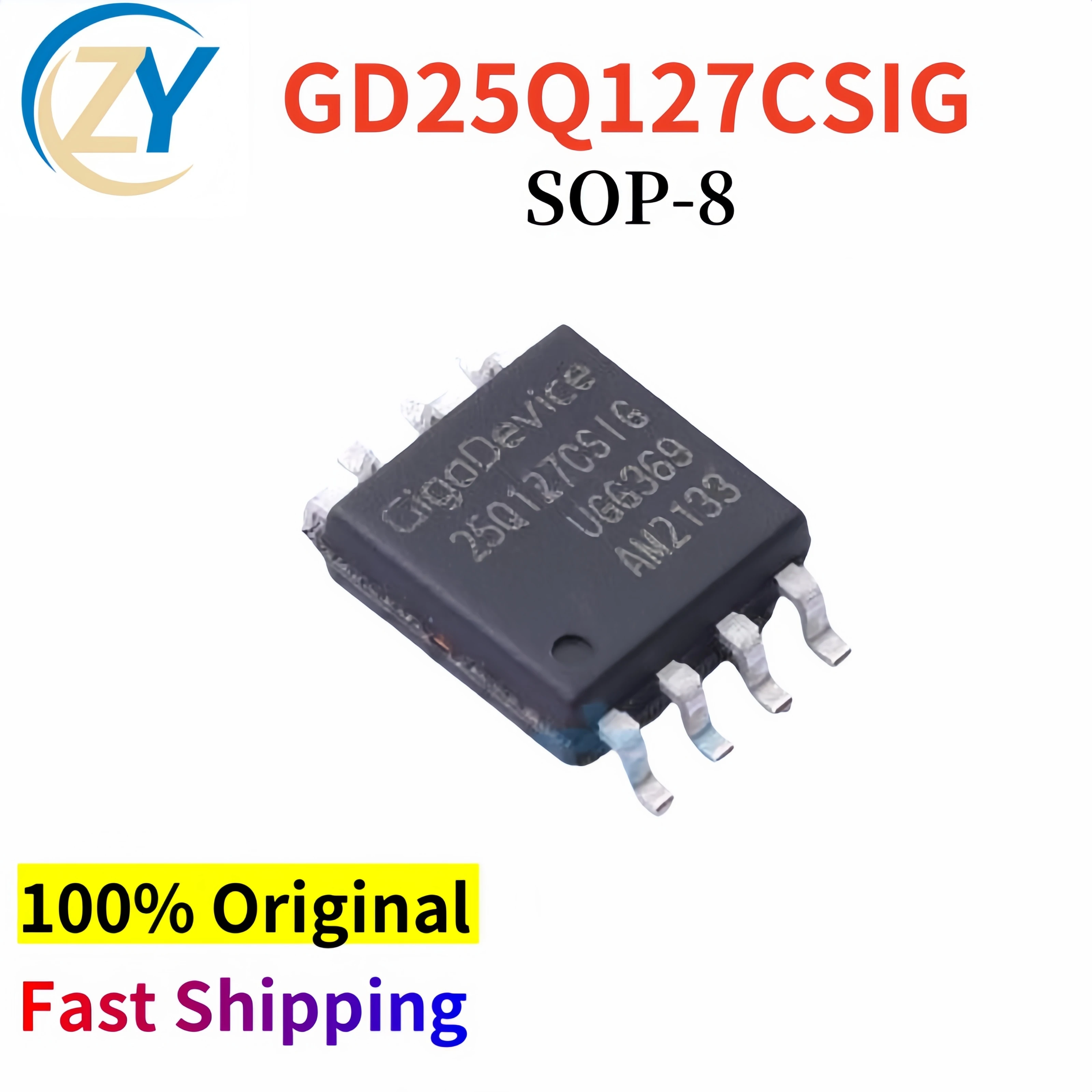 (2pcs) GD25Q127CSIG 128M-bit GD25Q127 SOP-8 2.7V~3.6V 100% Original & In Stock