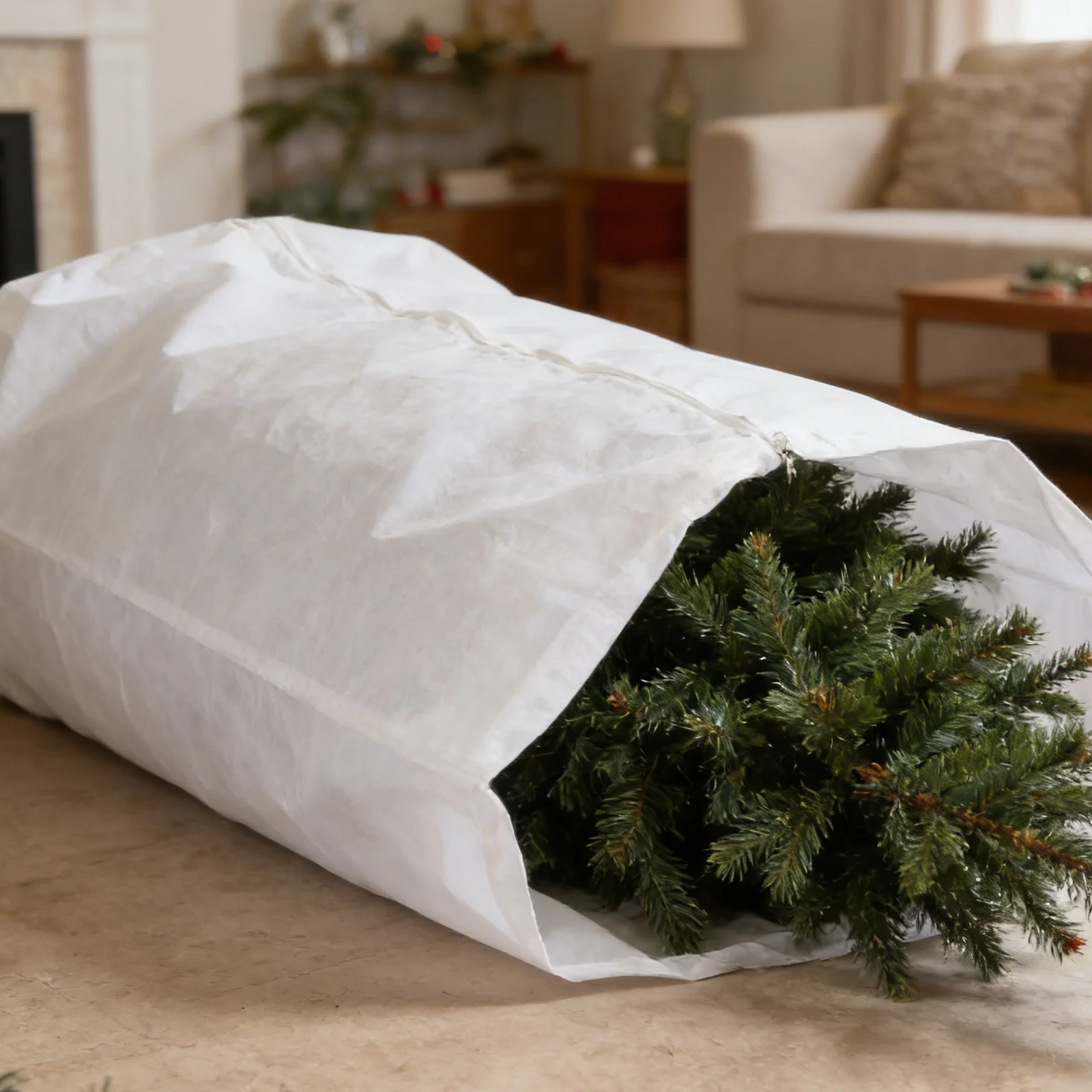 

Extra Large Christmas Tree Storage Cover 9x6 Feet Heavy Duty Zipper Upright Artificial Tree Bag with Adjustable Hand Straps