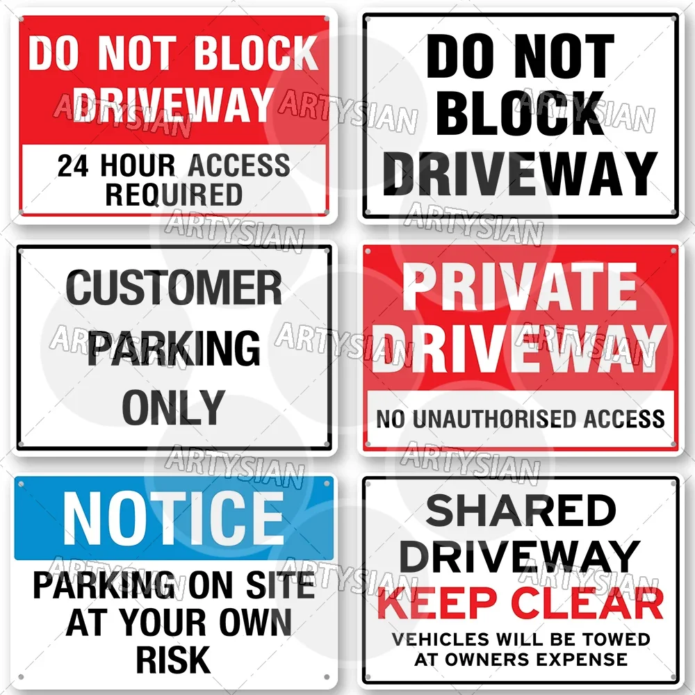 علامة معدنية تحذيرية محدودة لوقوف السيارات لا توجد إيقاف تشغيل المحرك الخاص لوقوف السيارات الخاصة في لوحة المخاطر الخاصة بك #3