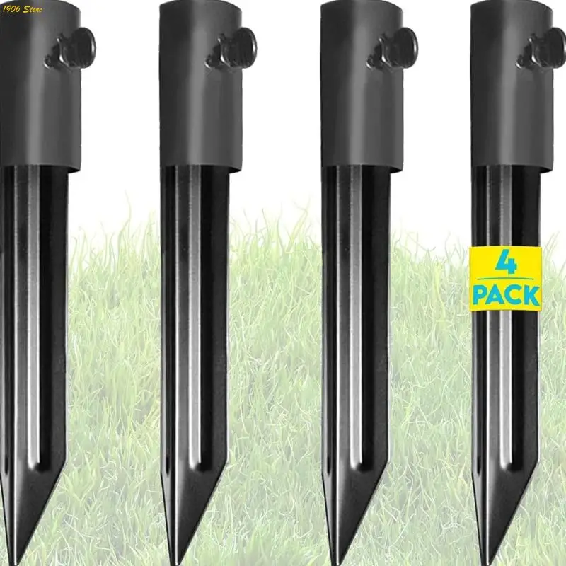 New Iron Stakes Corrosion Resistant for Freestanding Poles & Outdoor Light Fixtures