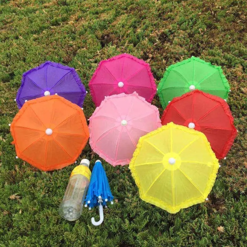 Delicate With Suction Cup Phone Umbrella UV-Protection Sun Shade Phone Holder Rain Blocking Mini Umbrella