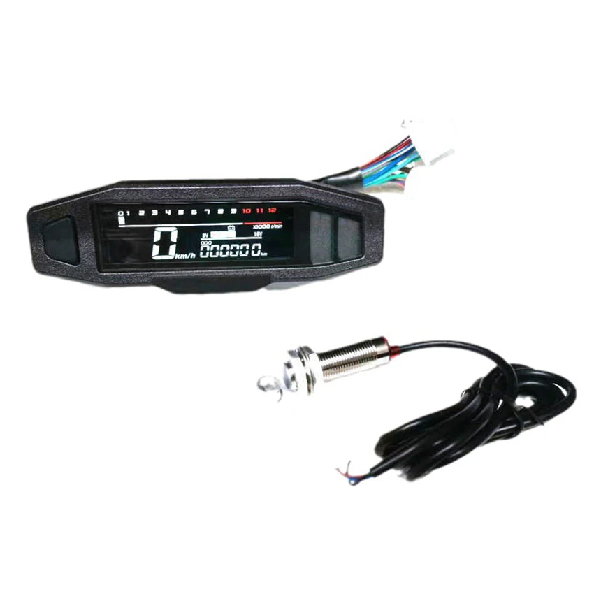 

Motorcycle Universal Model Conversion Mini VA HD LCD Speedometer Fuel Gauge Adjustable LCD Easy to Install