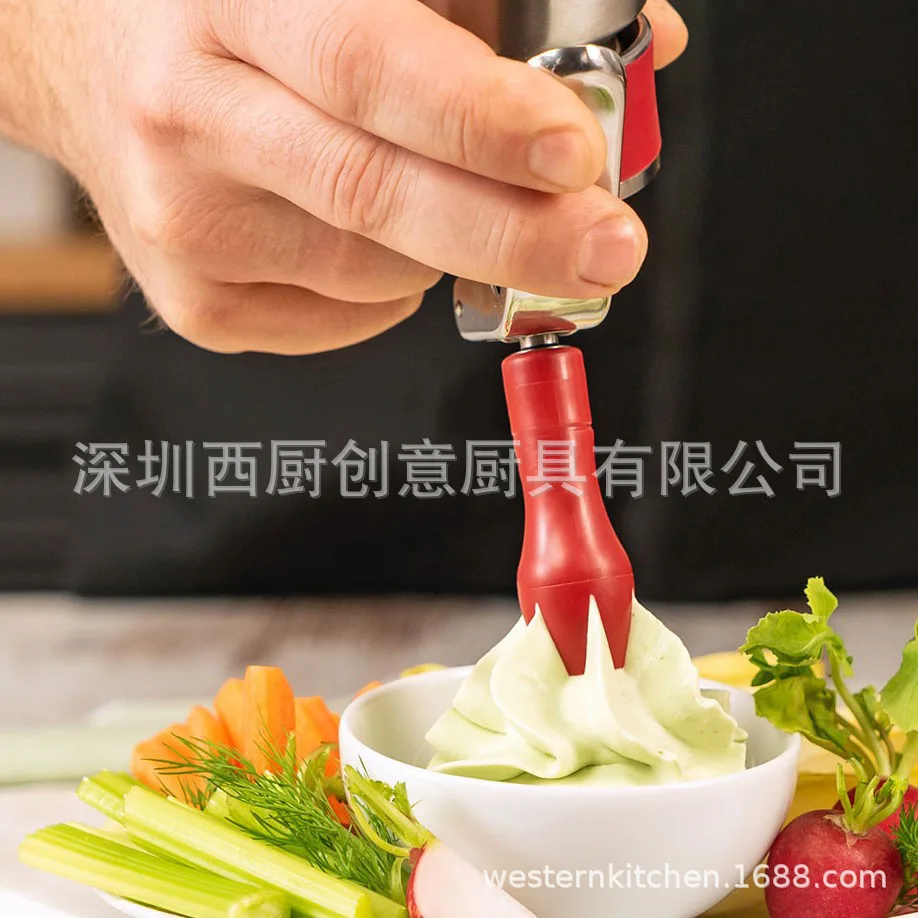 Cremepistole, Edelstahl, Schäumer, Generator, Milchschläger, Cremeflasche, drei Rohrköpfe