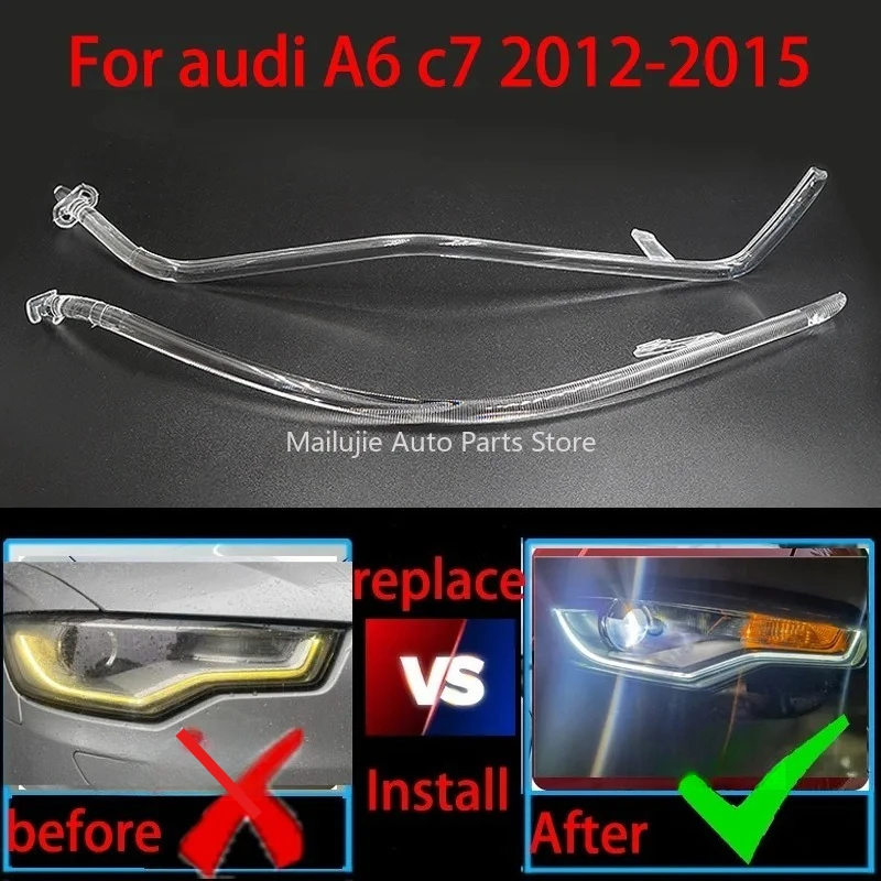 

For Audi A6 C7 2013-2015 DRL Daytime Running Lights Light Guide Plate Daytime Running Light Tube Car Daytime Running Light Strip