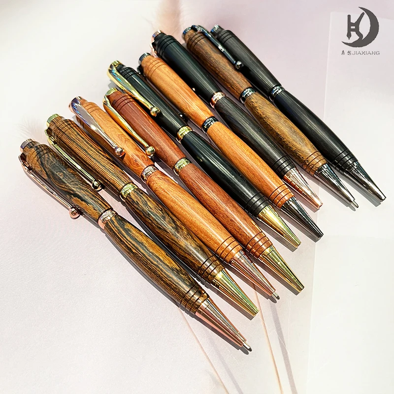 1 Stück 910 Luxus-Vintage-Kugelschreiber aus schmalem Sauerholz, Business-Büro-Stift, Geschenk, cooler, schöner Gelstift aus Holz für Männer und Frauen – Detail 1