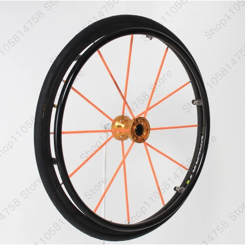 Sports wheelchair wheel rear large wheel 24 inch disabled wheelchair rear wheel full set of accessories