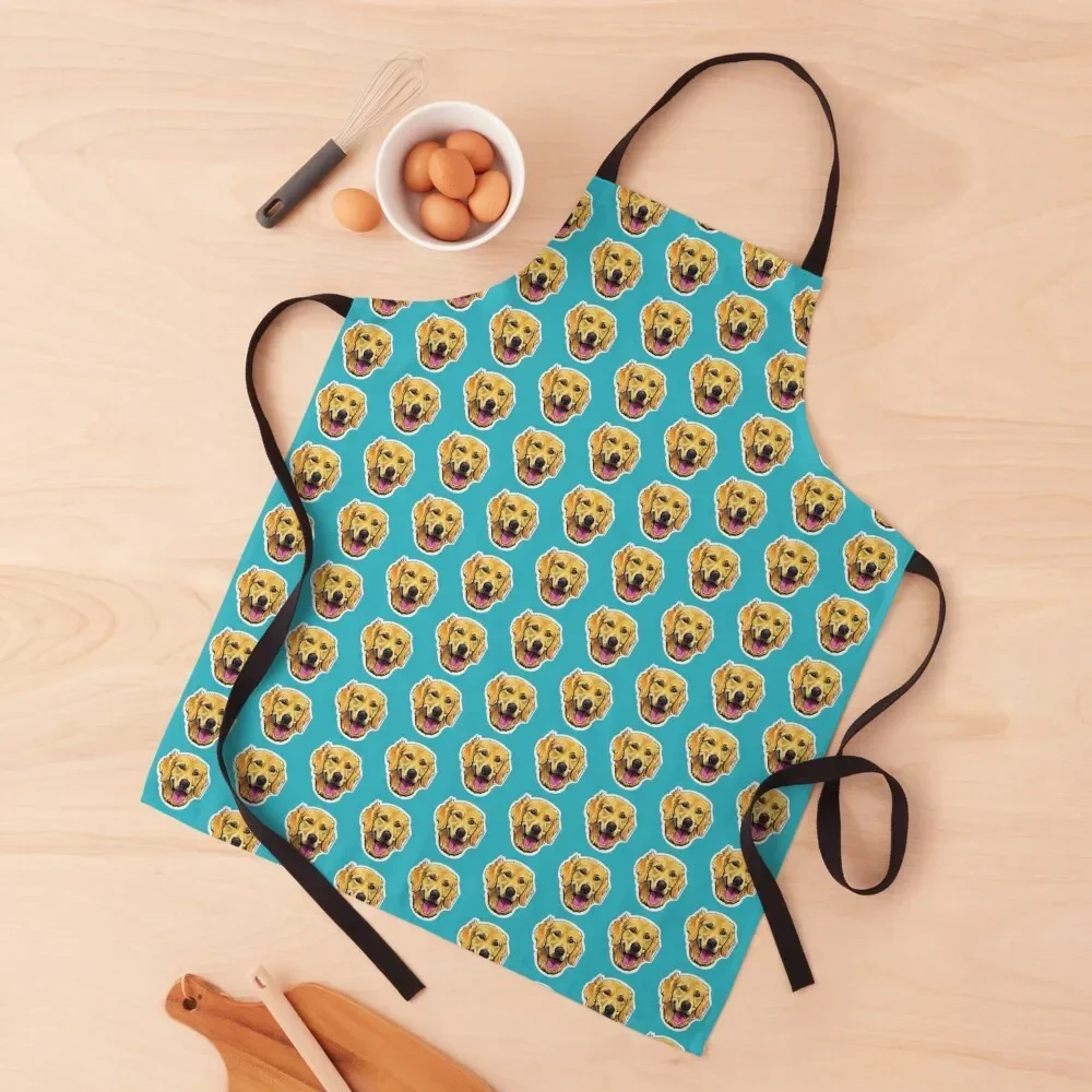 

Golden Retriever Apron Sexy Kitchen Things For Home Women's Dresses Kitchen Tools Apron