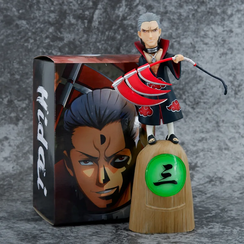 24cm NARUTO Anime Figure Deidara Hidan Kakuzu Peripheral PVC Model Scene Statue Desktop Decorate Ornaments Birthday Gifts Toys