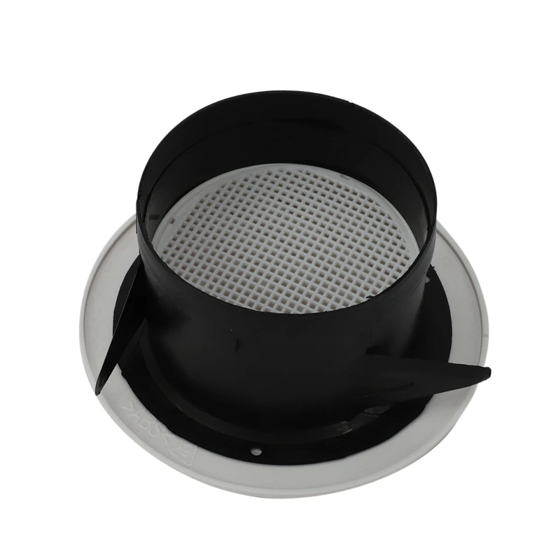 10 Pieces 4 Inch Air Vent Louver, Air Grill Cover With Built-In A Fly Screen For Bathroom Office Home