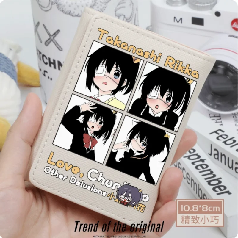 

Anime Takanashi Rikka Fashion Wallets PU Purse Card Holder Hasp Money Bag Cosplay Gift B196