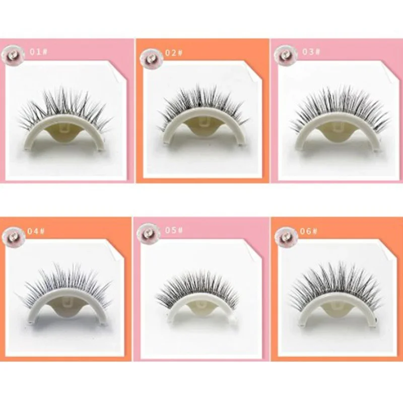 Reusable Self Adhesive Eyelashes Multi Styles Waterproof Natural False Lashes With Crystal Box (No Glue Needed)