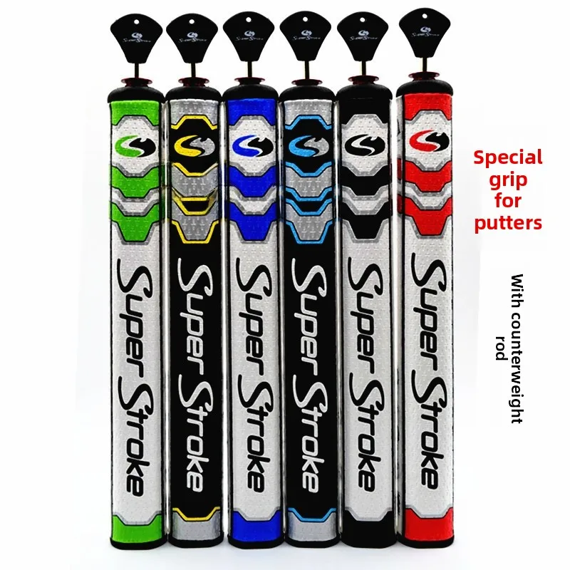 مقبض مضرب الجولف سوبرستروك مع قضيب وزن، طراز رجالي، مقبض مضرب الجولف قابل للتخصيص في الطول واللون، معدات رياضية ولياقة بدنية