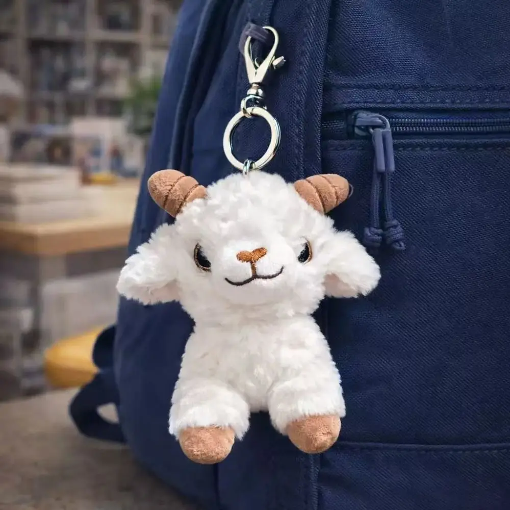 Gifts PP Lamb Keychain Cute Style Realistic Style Lamb Stuffed Animal Keychain Attachment Texture Sheep Keepsake