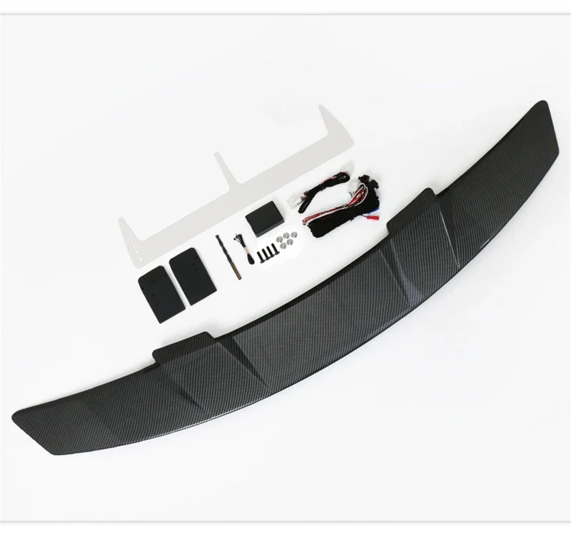 NEW Electric Universal Carbon Fiber Sedan Car Rear Trunk Tail Boot Spoiler Wing For Honda Civic