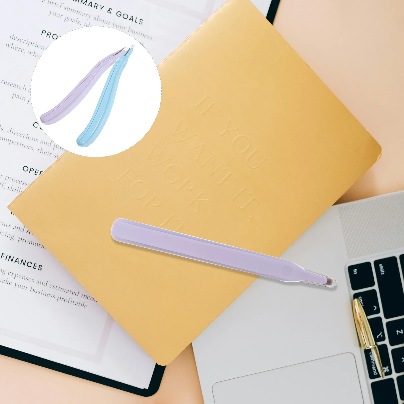 

2 Pcs Blue Purple Staple Remover Office Nail Remover Nail Remove Puller Use Cost-effective Tool